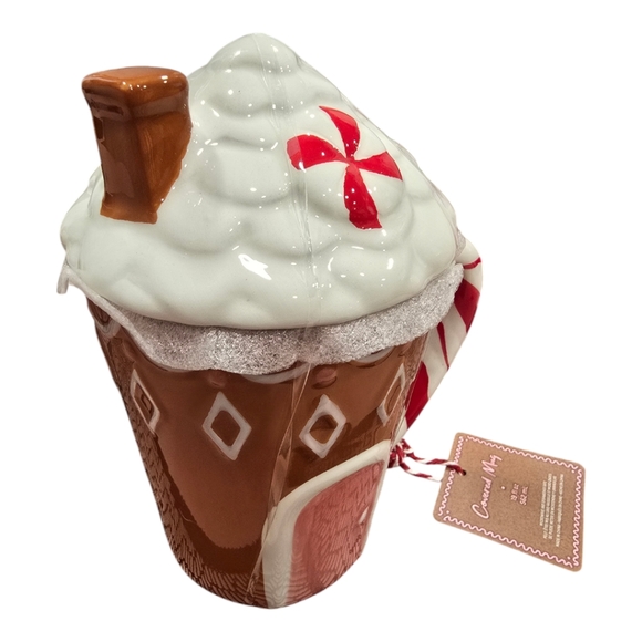 Handpainted Coffee Mug with lid - Picture 2 of 3